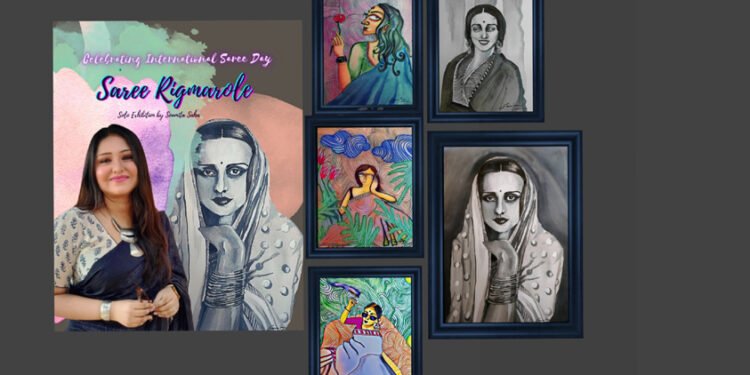 Soumita Saha's Saree Rigmarole on World Saree pays Tribute to Amrita Shergill